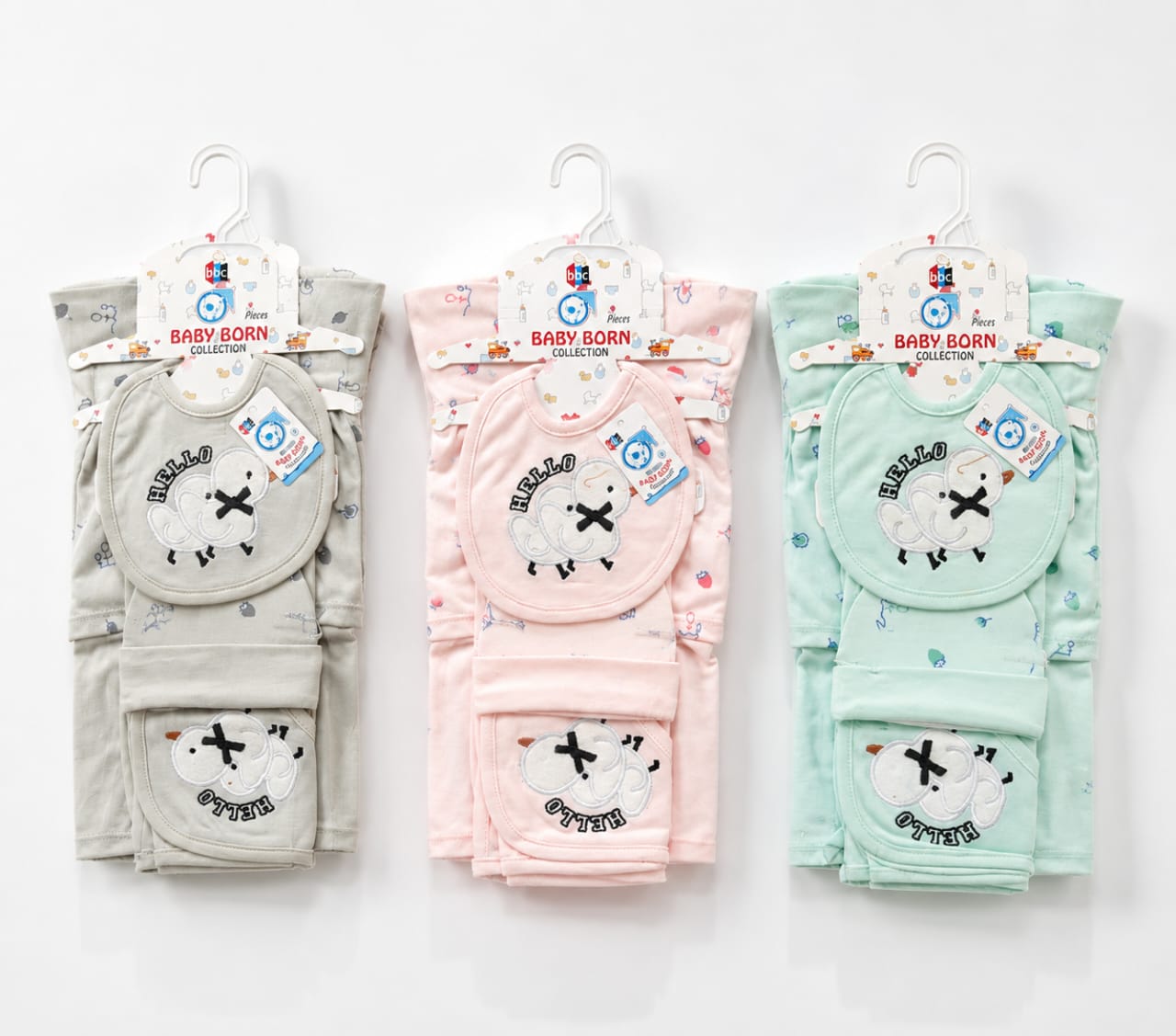Infant Baby Premium 5-Piece Layette Gift Set – "Hello Little Duck" Collection