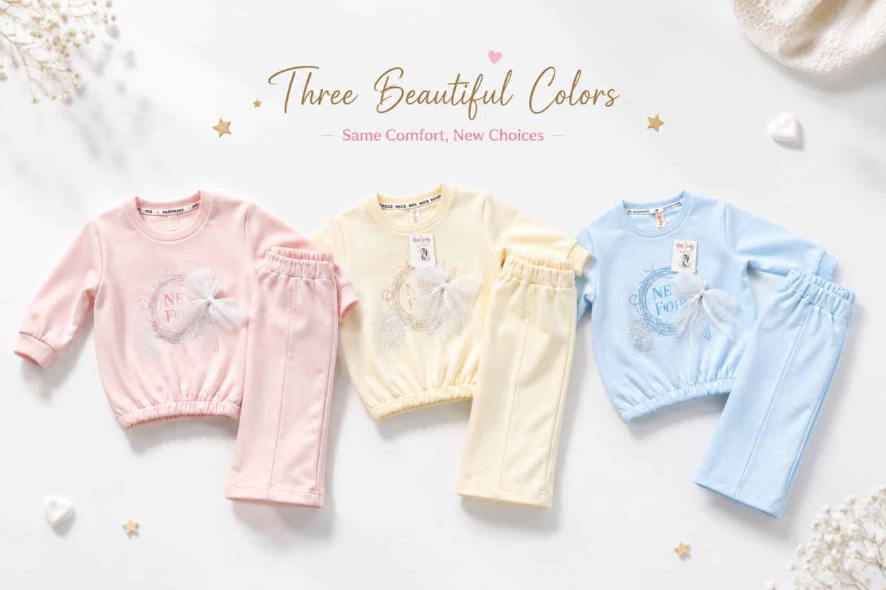 Toddler Girl Pink Co-Ord Lounge Set | "New Trend" Tracksuit