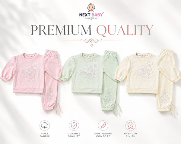 Baby Girl 2-Piece Sweatshirt & Sweatpants Tracksuit Set