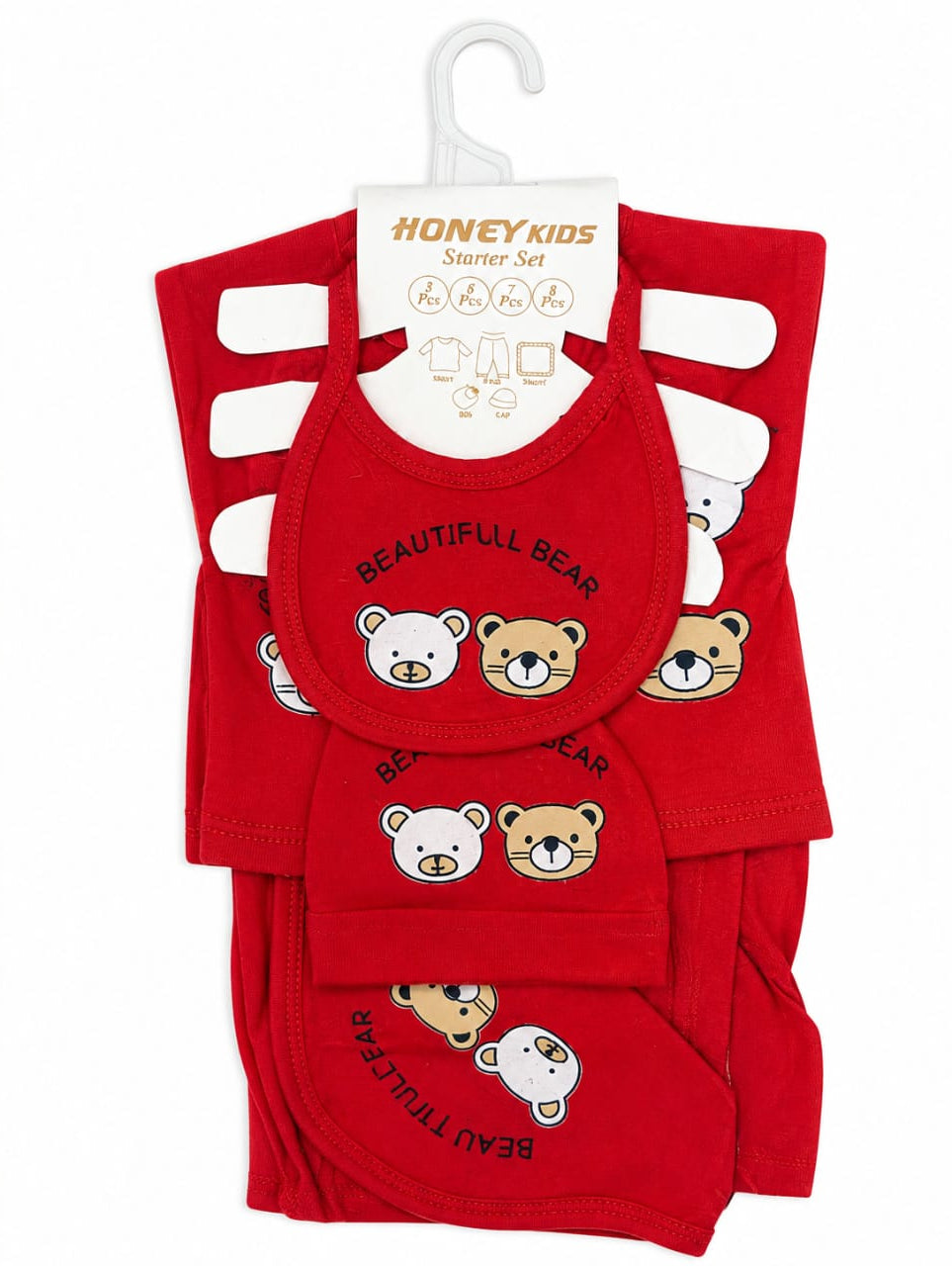 Infant Baby Premium 5-Piece Layette Gift Set – "Beautiful Bear" Collection